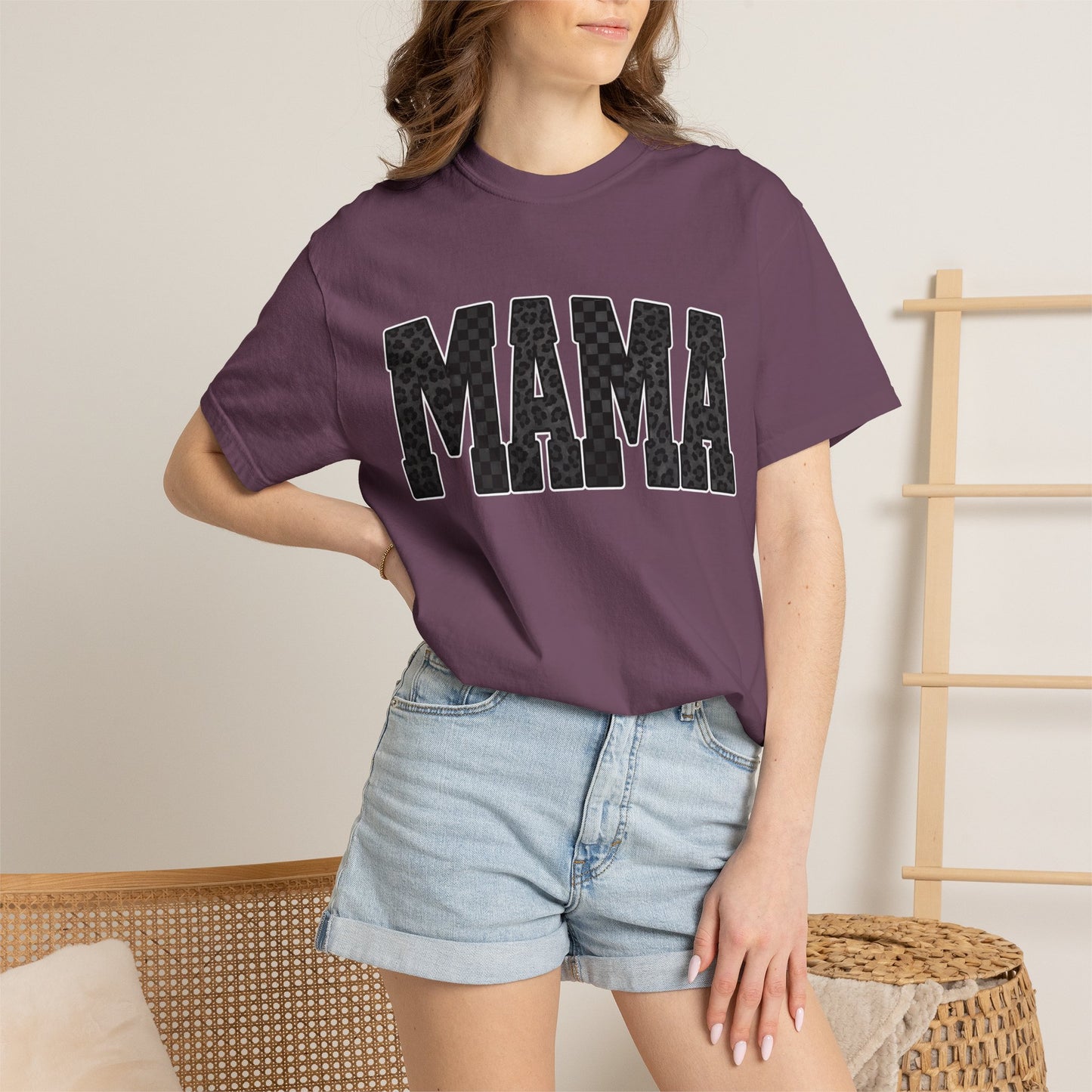 MAMA Leopard Print Tee
