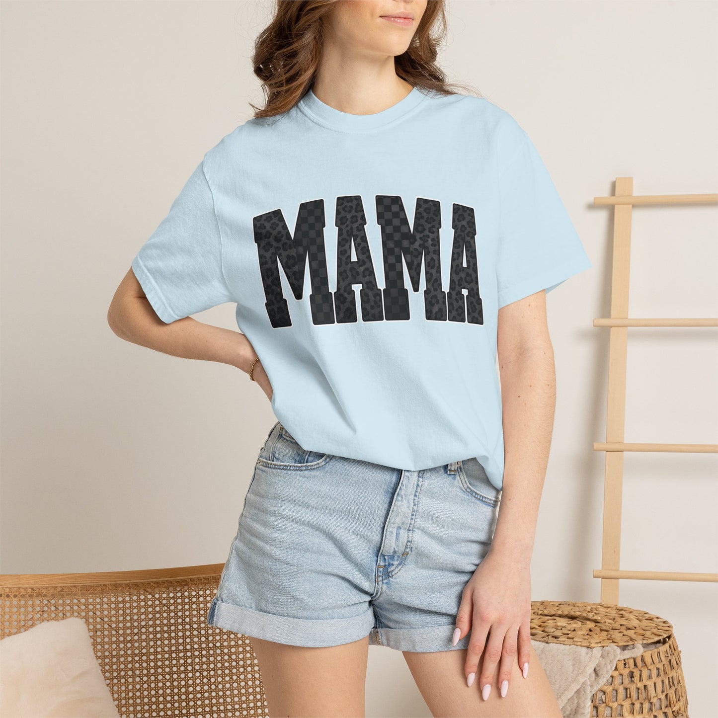MAMA Leopard Print Tee