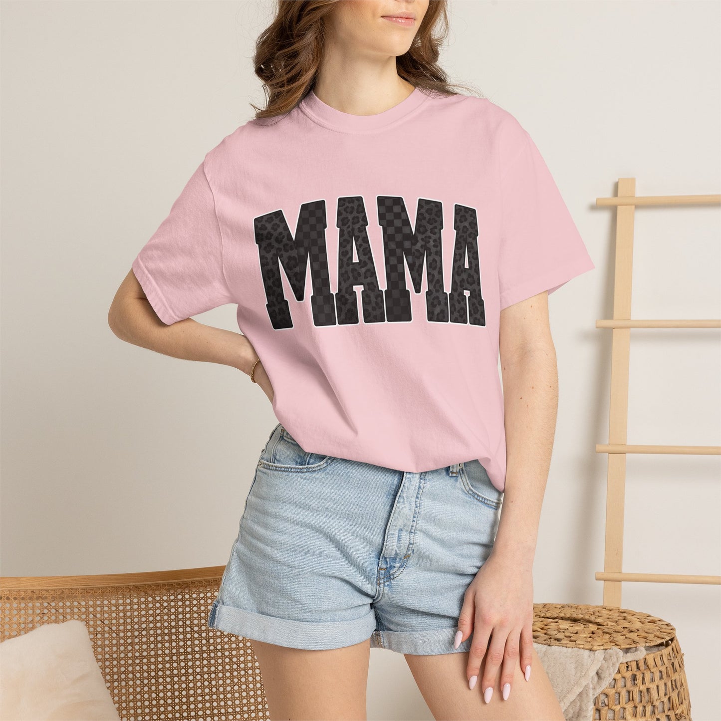 MAMA Leopard Print Tee