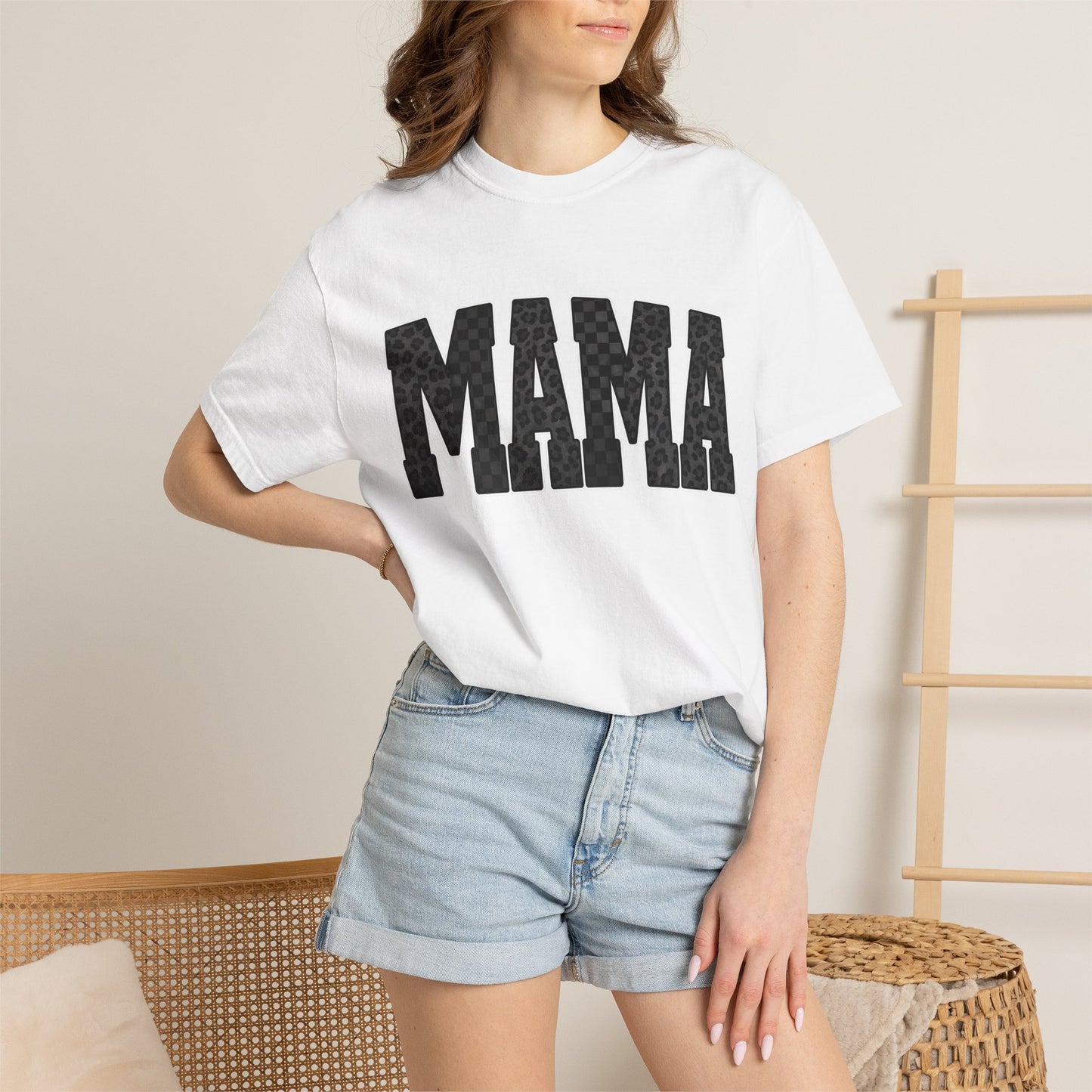 MAMA Leopard Print Tee