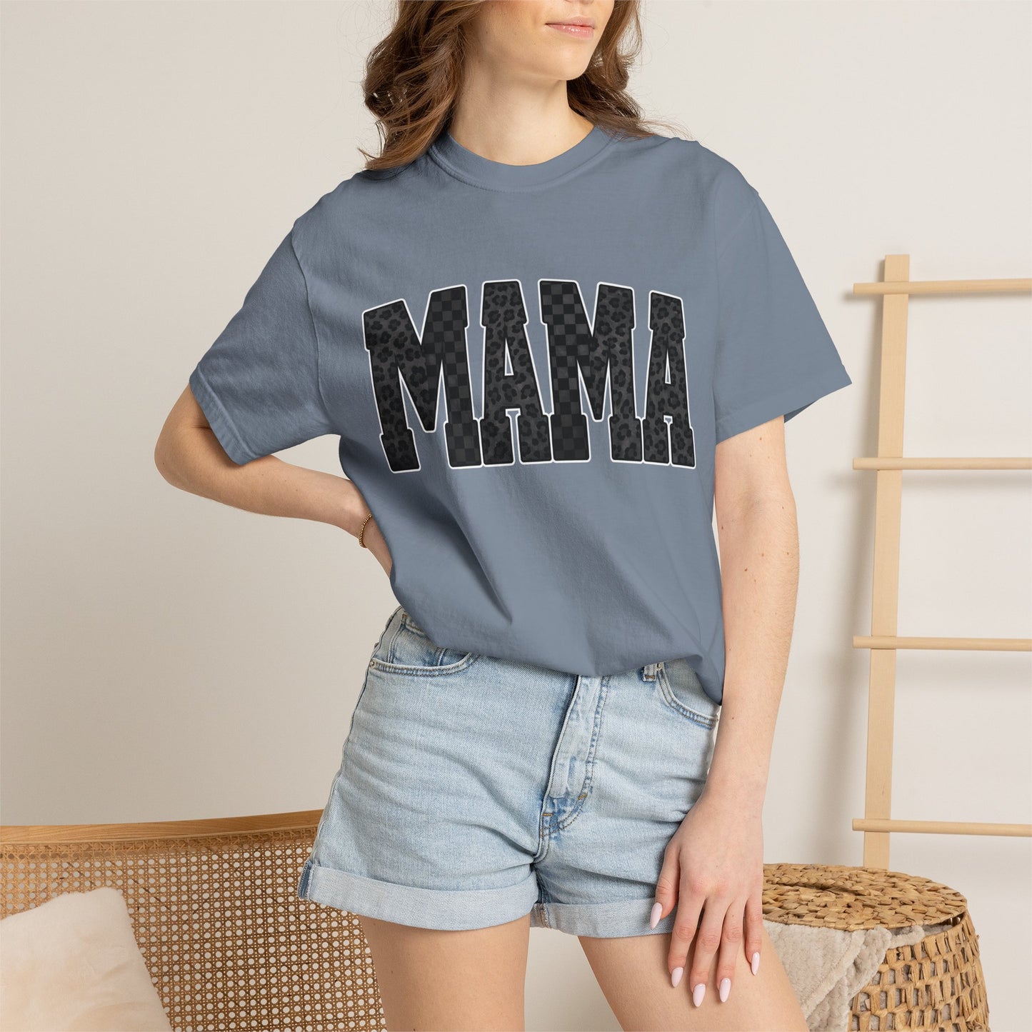 MAMA Leopard Print Tee