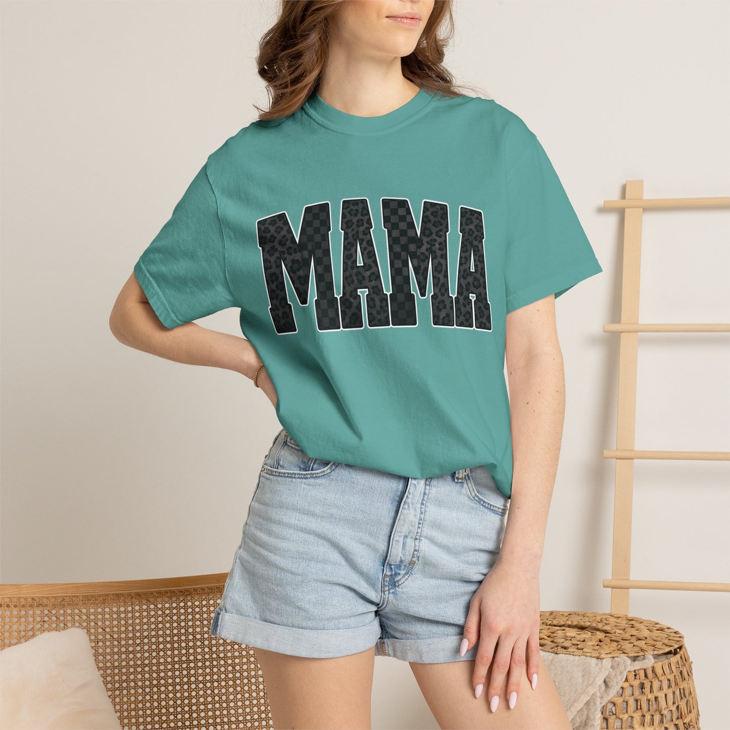MAMA Leopard Print Tee