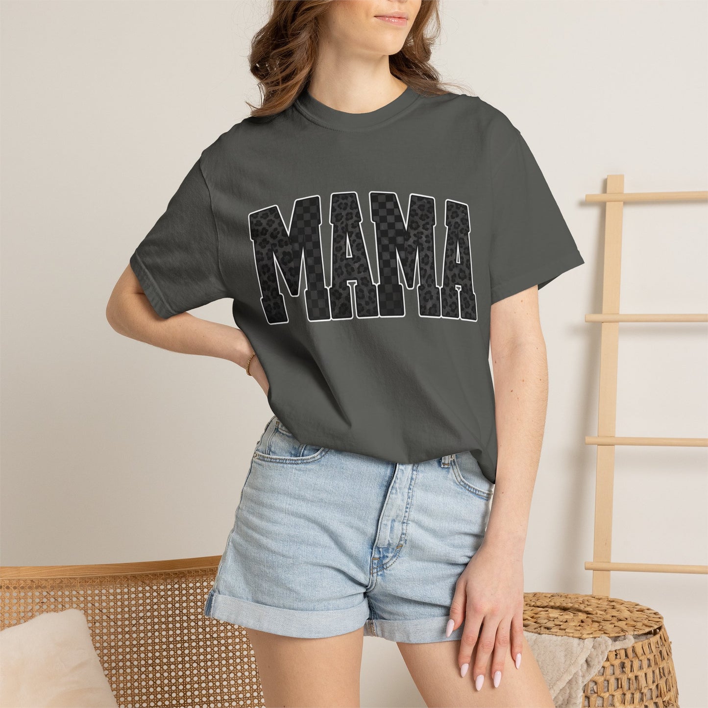 MAMA Leopard Print Tee