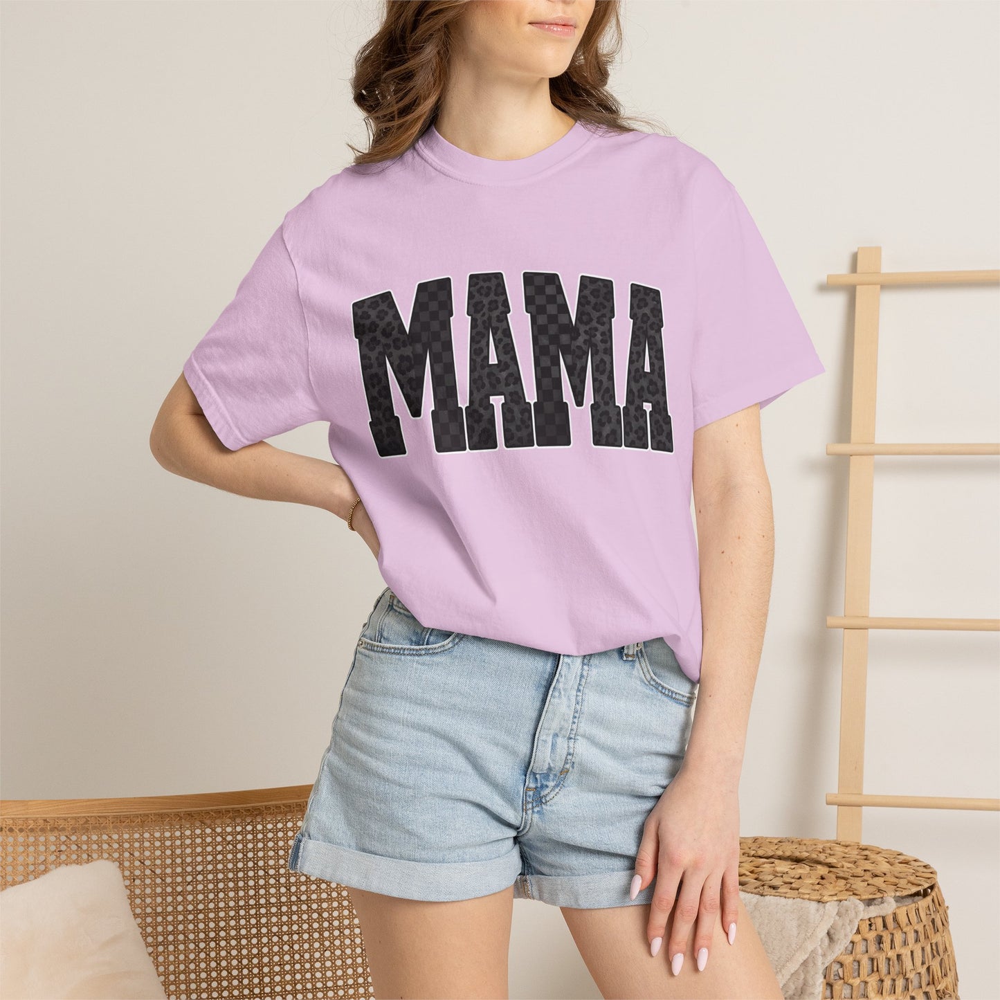 MAMA Leopard Print Tee